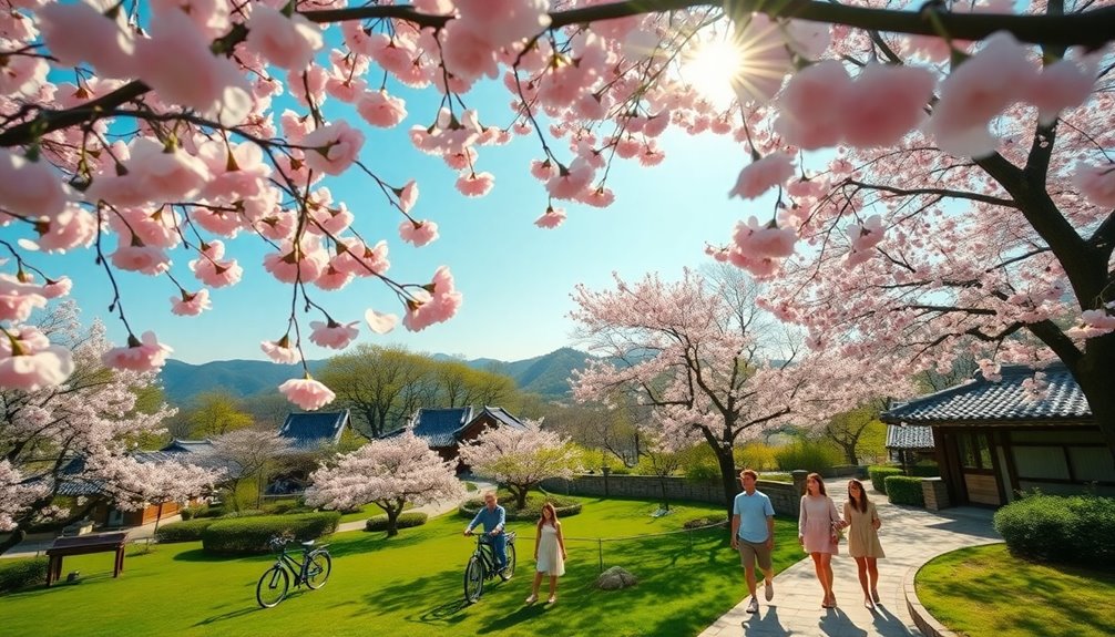 cherry blossoms bloom beautifully