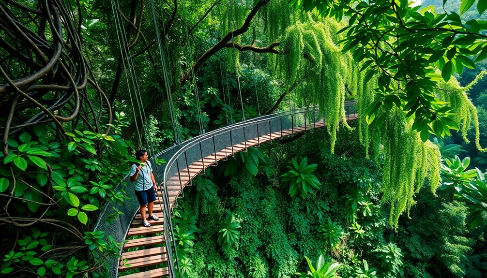 explore rainforest canopy walkways