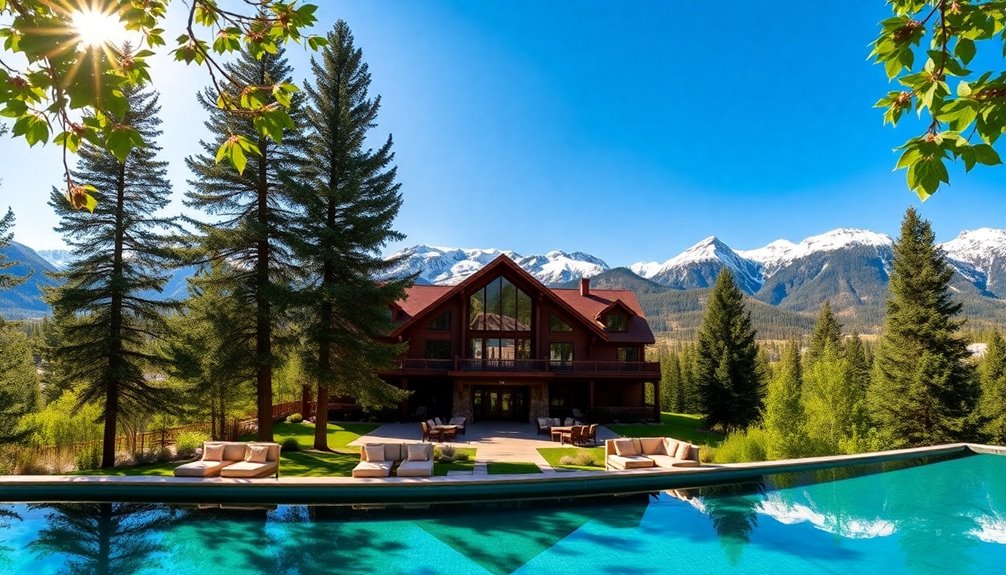 luxurious mountain retreat resort