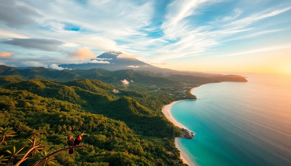 tropical paradise in central america