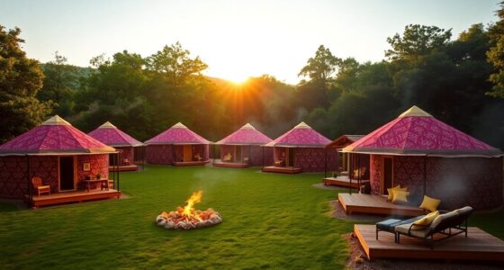 unique glamping cottage experience