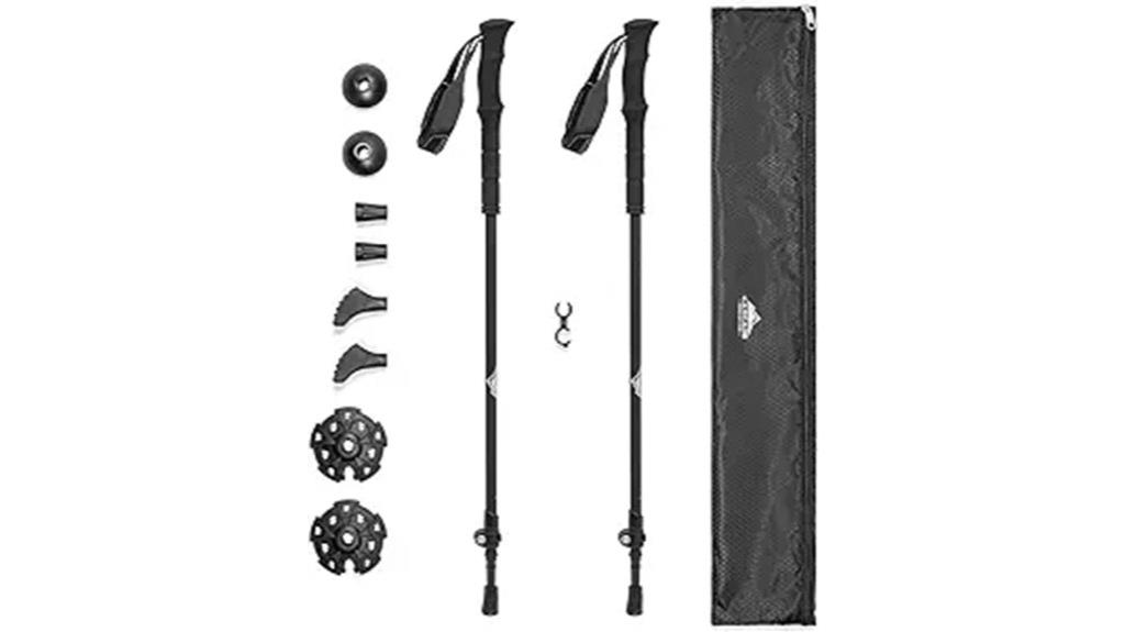 adjustable trekking pole locks