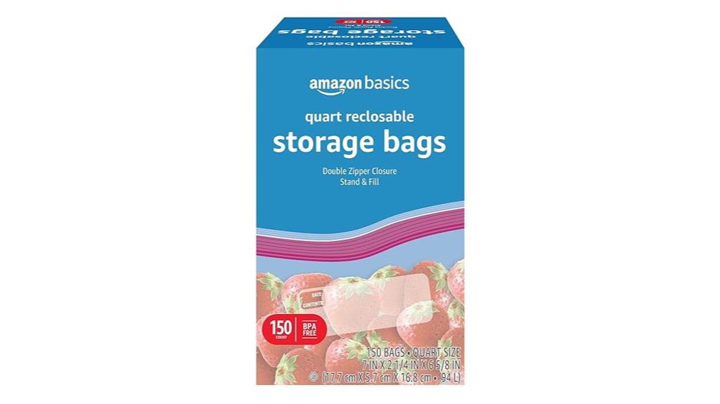 amazon basics quart bags