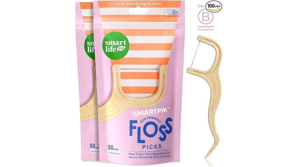 biodegradable dental floss picks