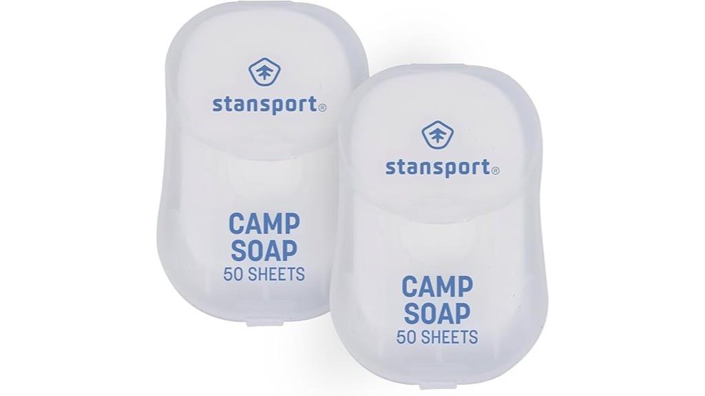 camping soap sheets pack