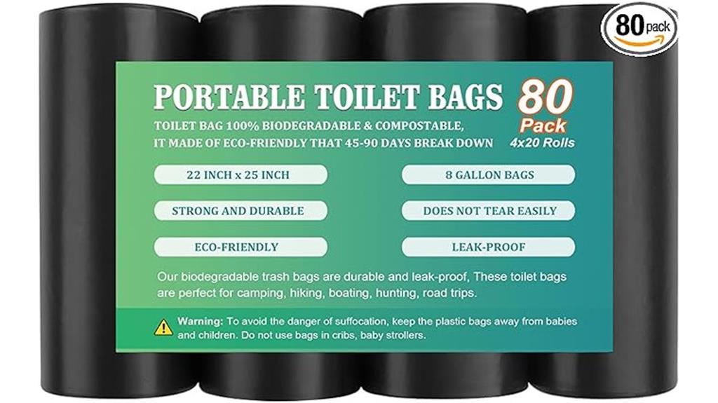 camping toilet bag set