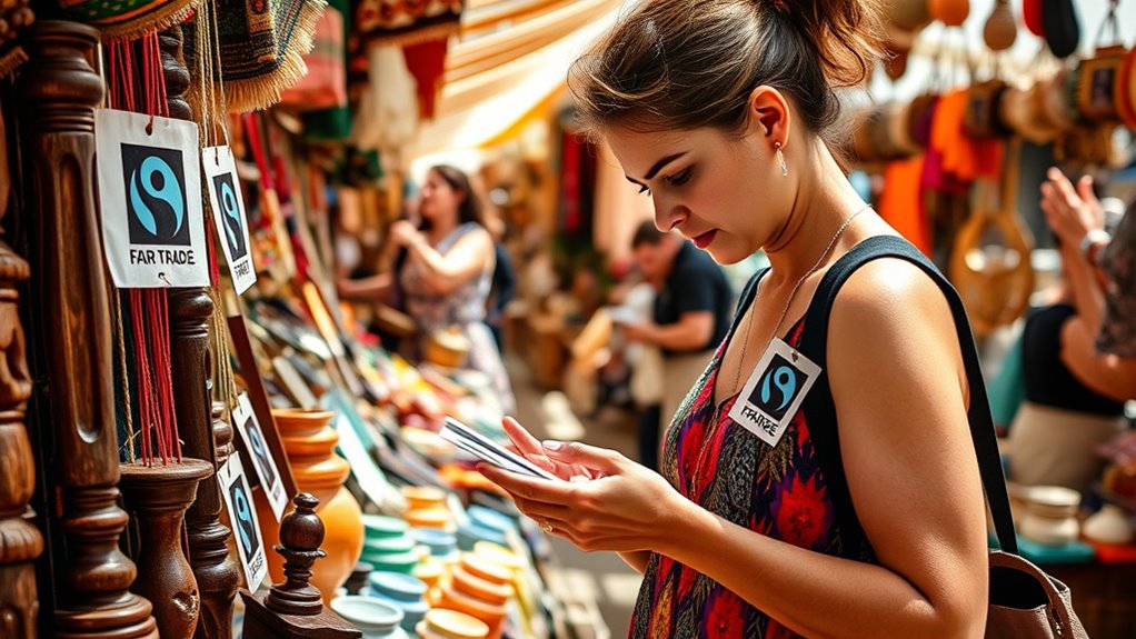 check for fair trade labels