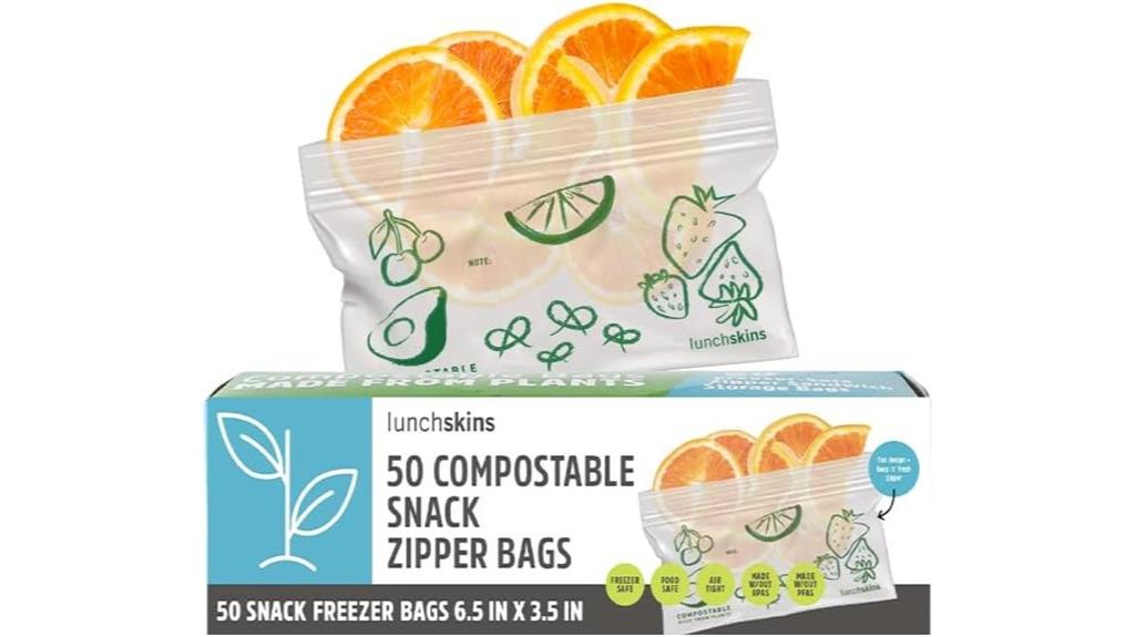 compostable ziptop snack bags