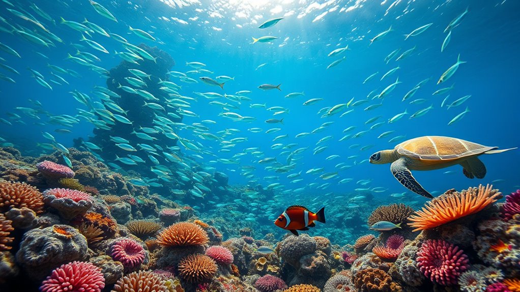 coral reefs and marine species