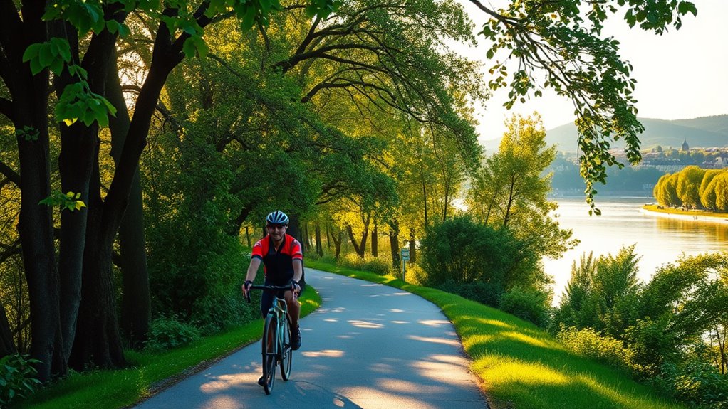 danube cycling green itinerary