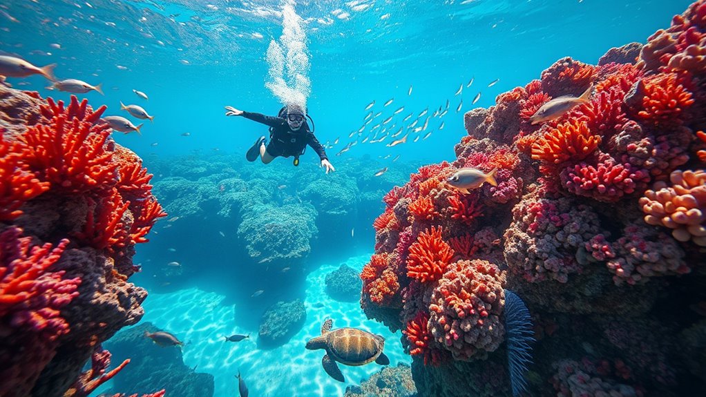 diver awareness promotes reef conservation