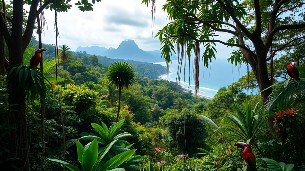 diverse ecosystems support unique wildlife