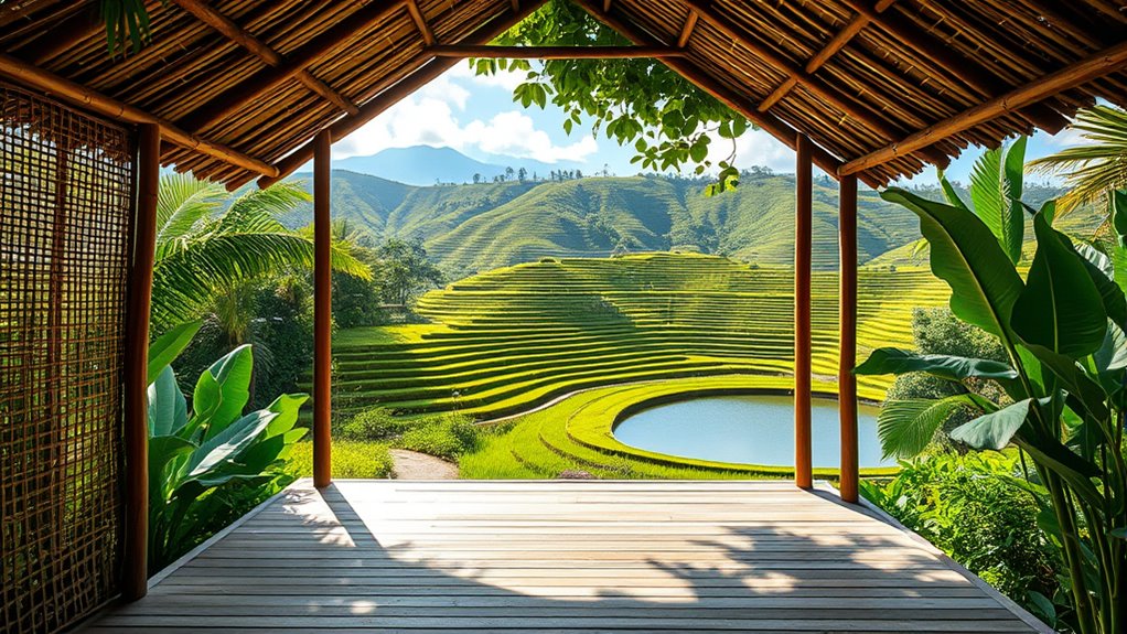 eco friendly bamboo retreat design
