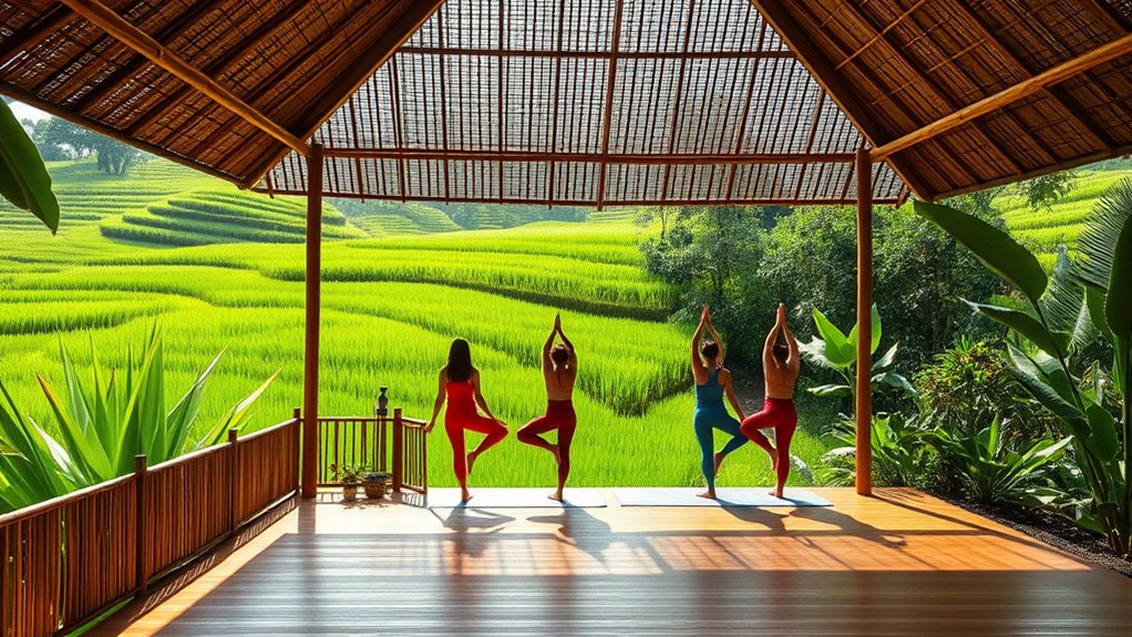 eco friendly bamboo wellness retreats