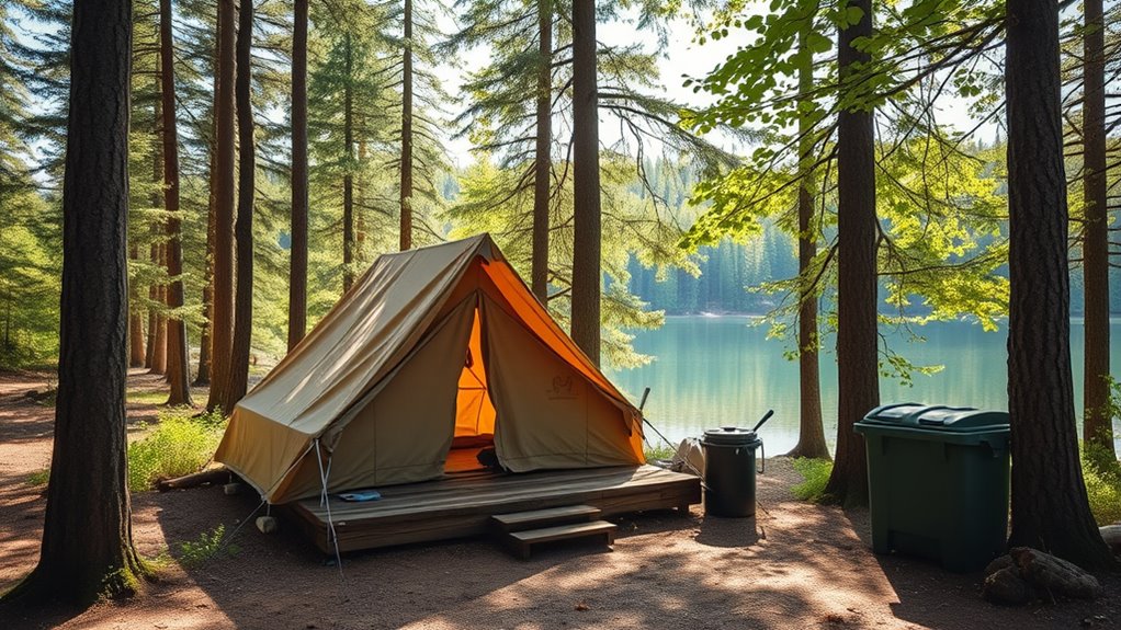 eco friendly camping in algonquin