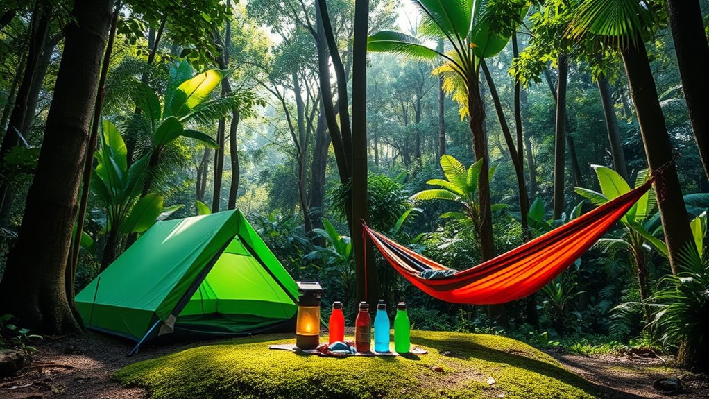 eco friendly jungle camping planning