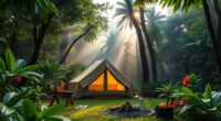 eco friendly jungle camping