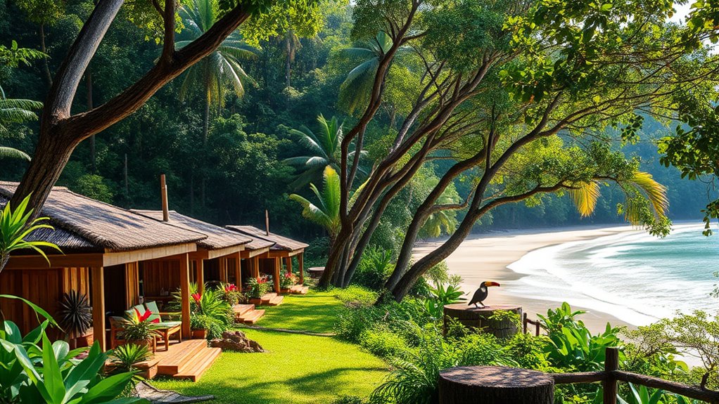 eco friendly rainforest lodging
