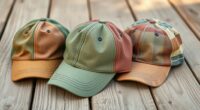 eco friendly recycled fabric caps