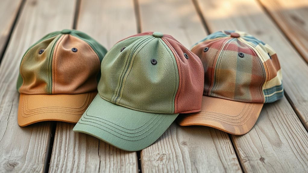 eco friendly recycled fabric caps