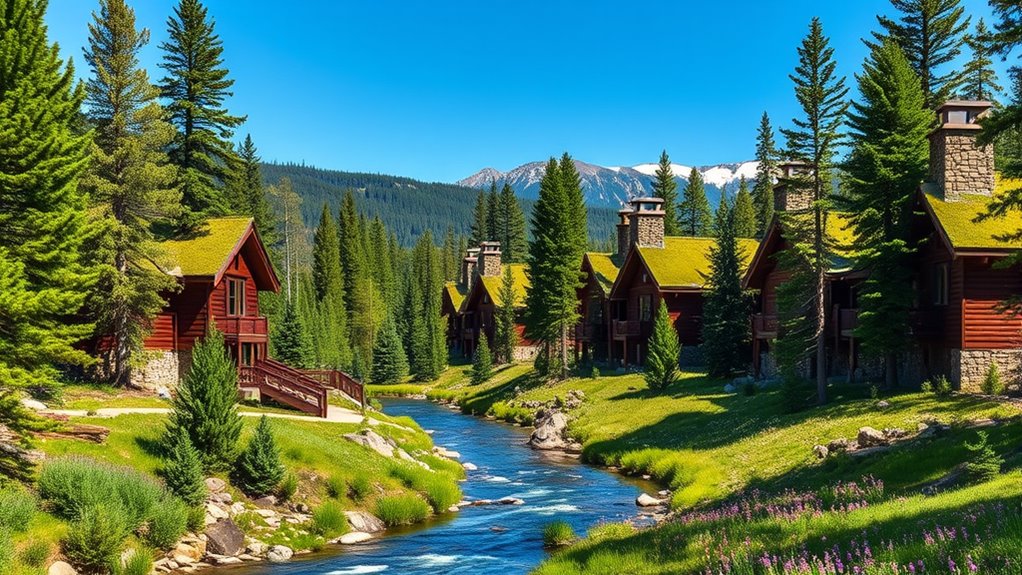eco friendly yellowstone lodges