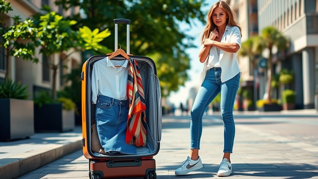 efficient versatile travel wardrobe