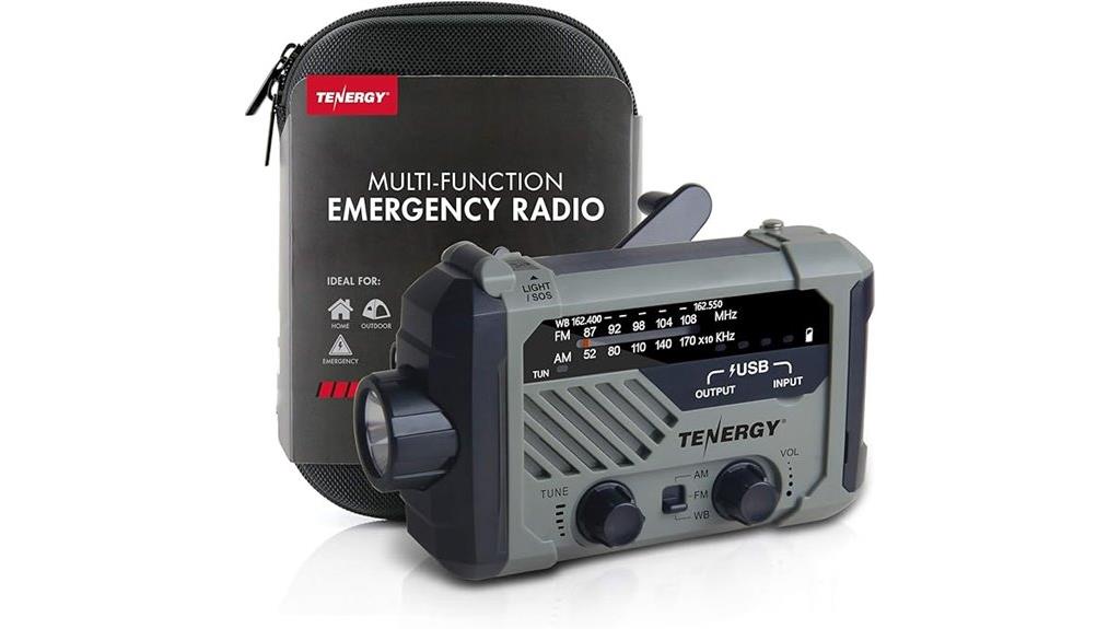emergency radio with flashlights