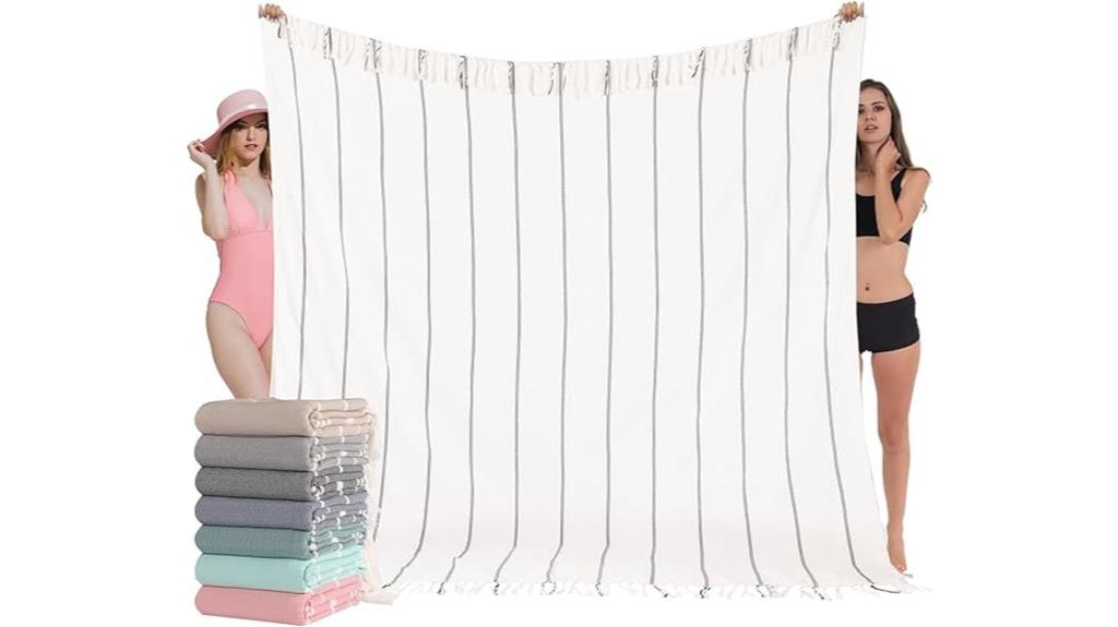 extra large cotton beach towel