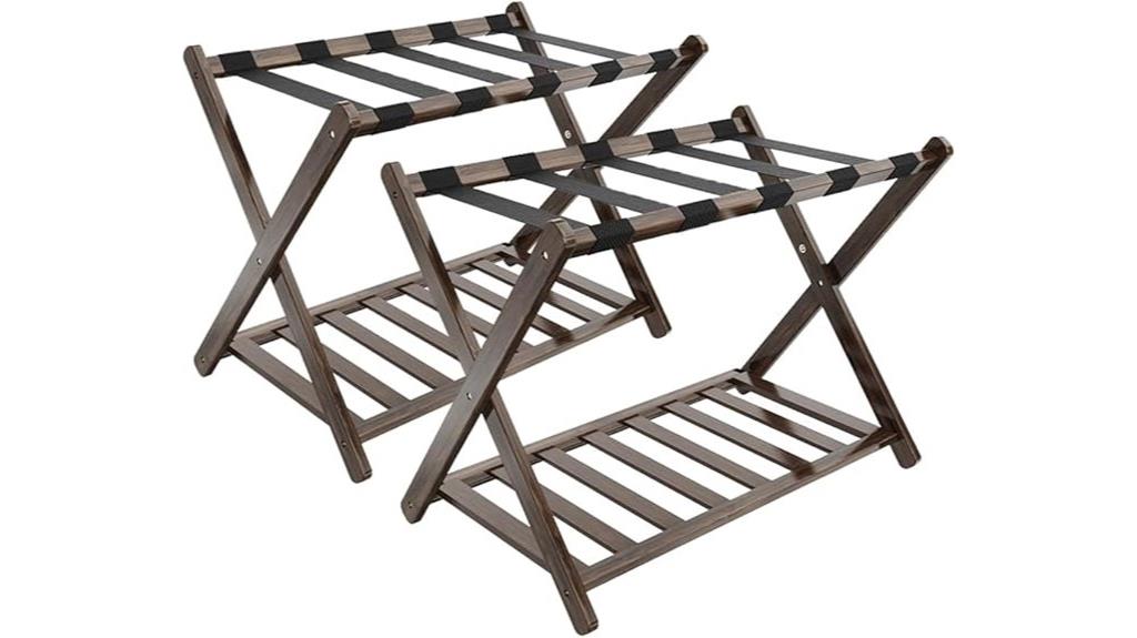 folding luggage rack set