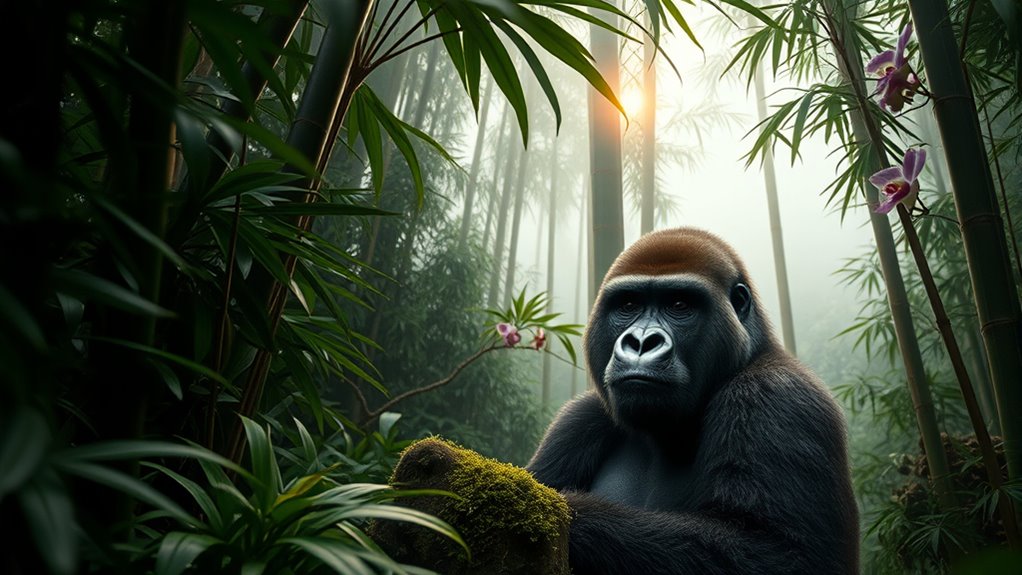 gorilla habitat and threats