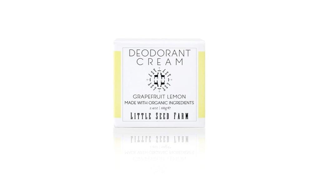 grapefruit lemon deodorant cream