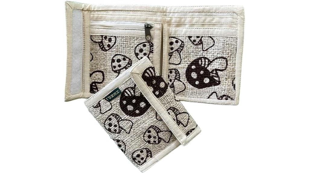 hemp mushroom wallet design