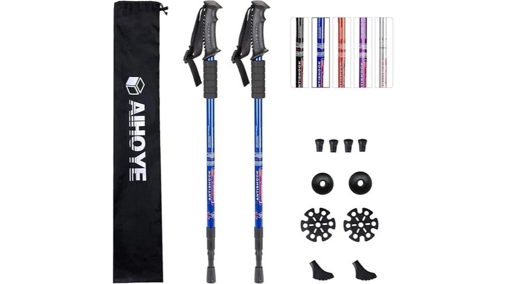 lightweight collapsible trekking poles