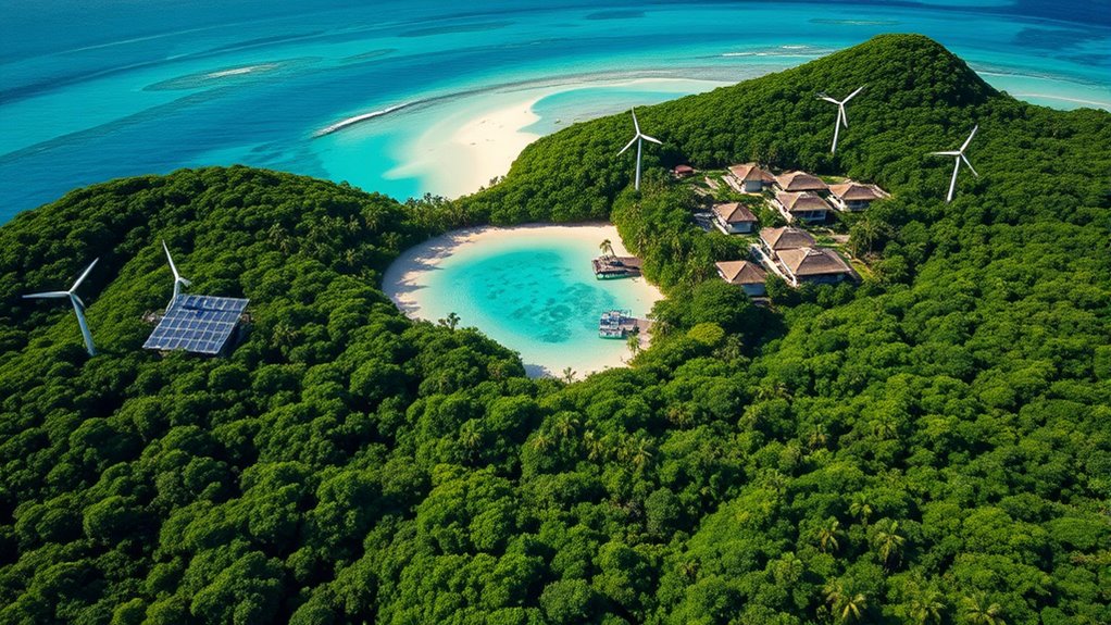 luxury eco friendly island