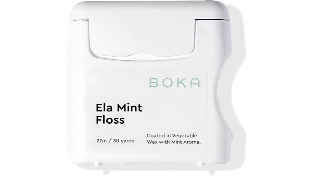 mint flavored woven dental floss