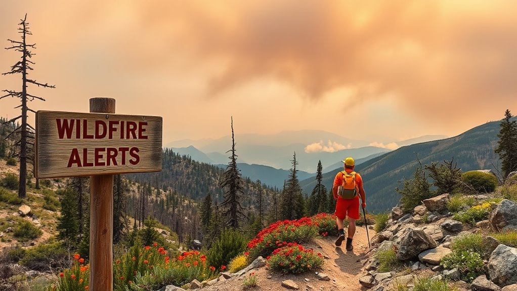 monitor wildfire alerts actively
