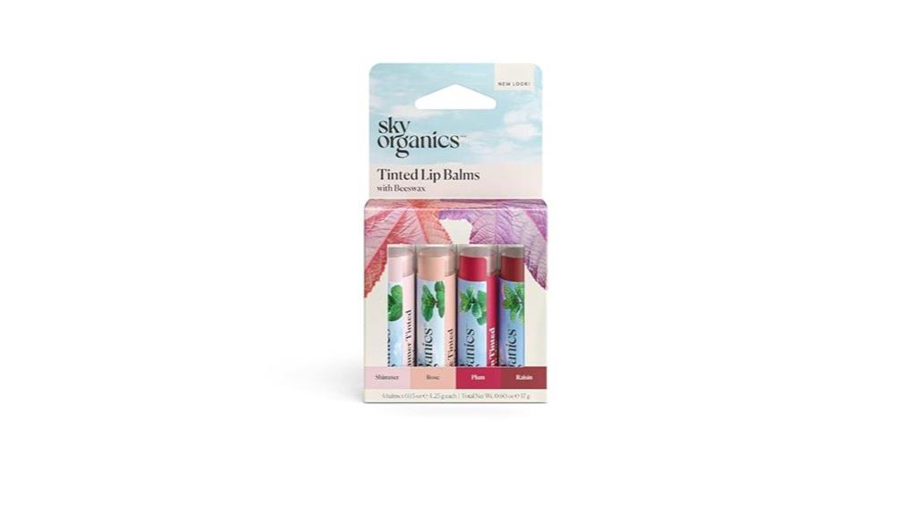 natural tinted lip balms
