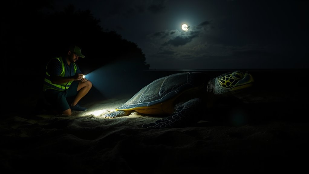 nighttime turtle conservation challenges