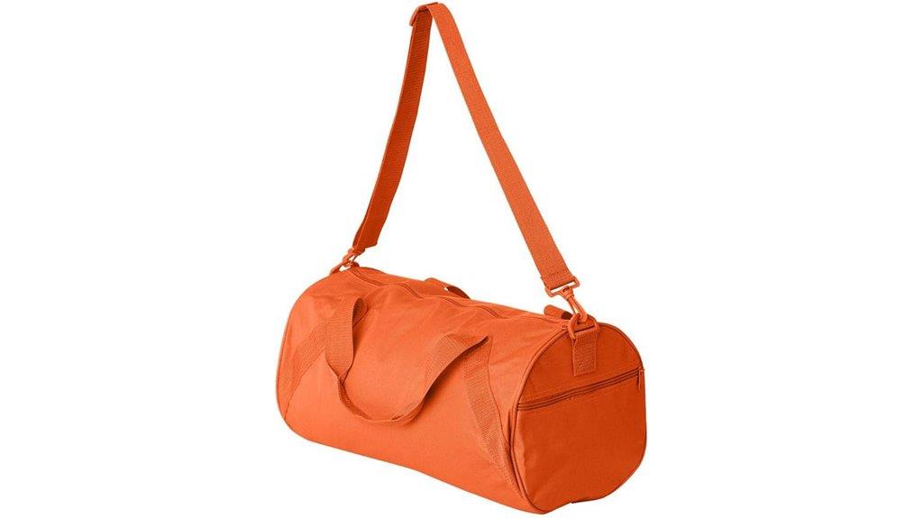 orange barrel duffel bag