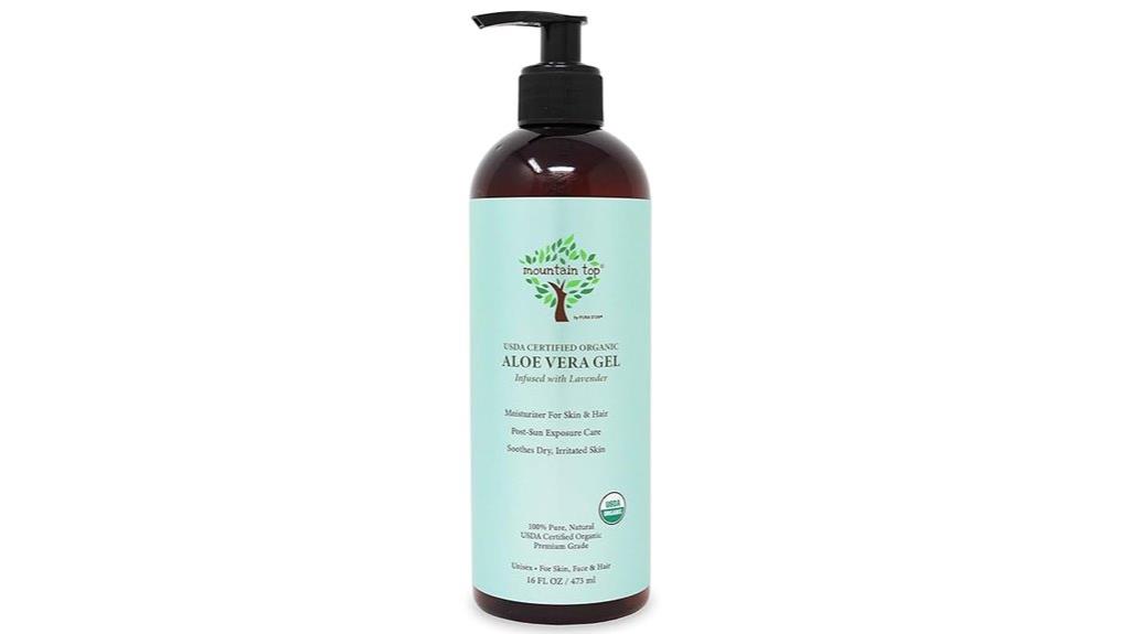 organic aloe vera gel