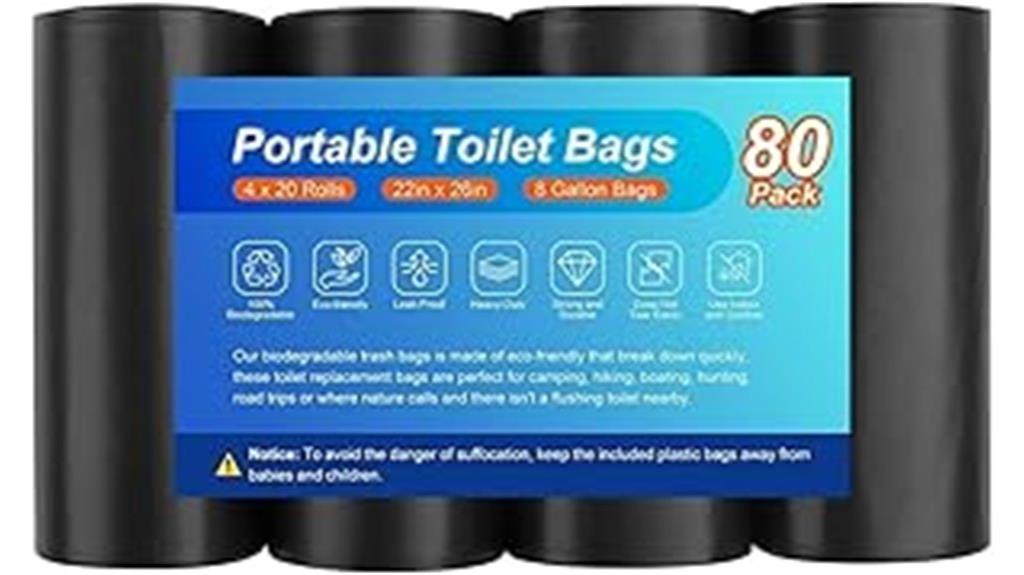 portable biodegradable waste bags