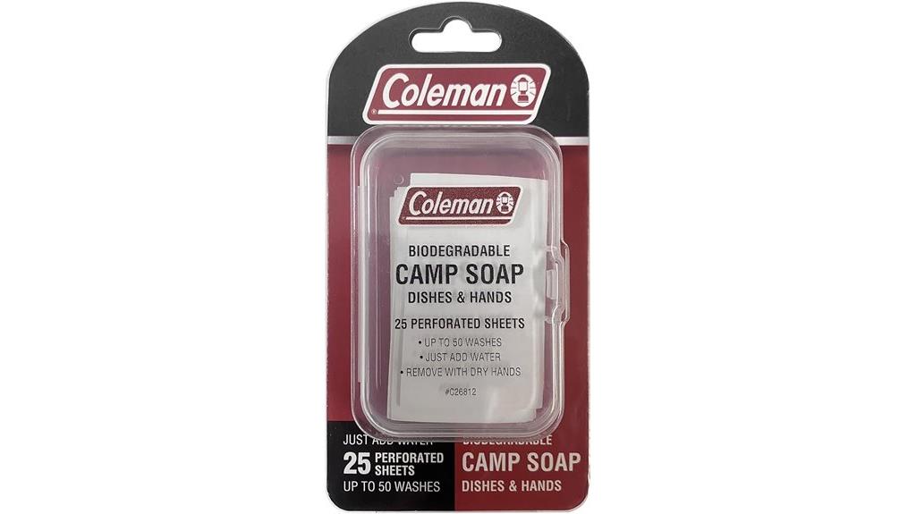 portable camping soap sheets