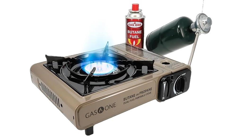 portable propane stove with case