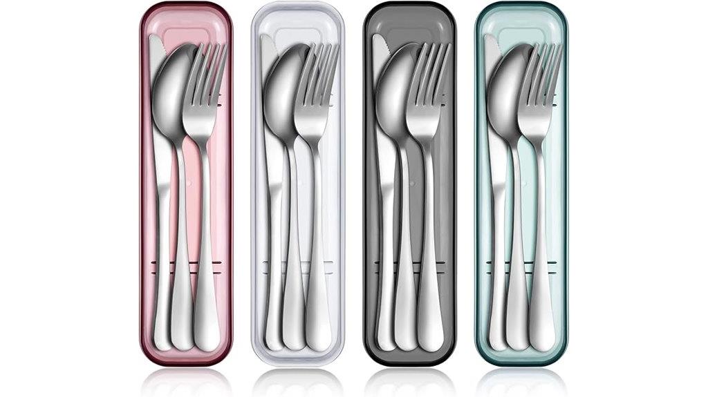 portable travel utensil set