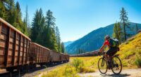 rail and bicycle travel