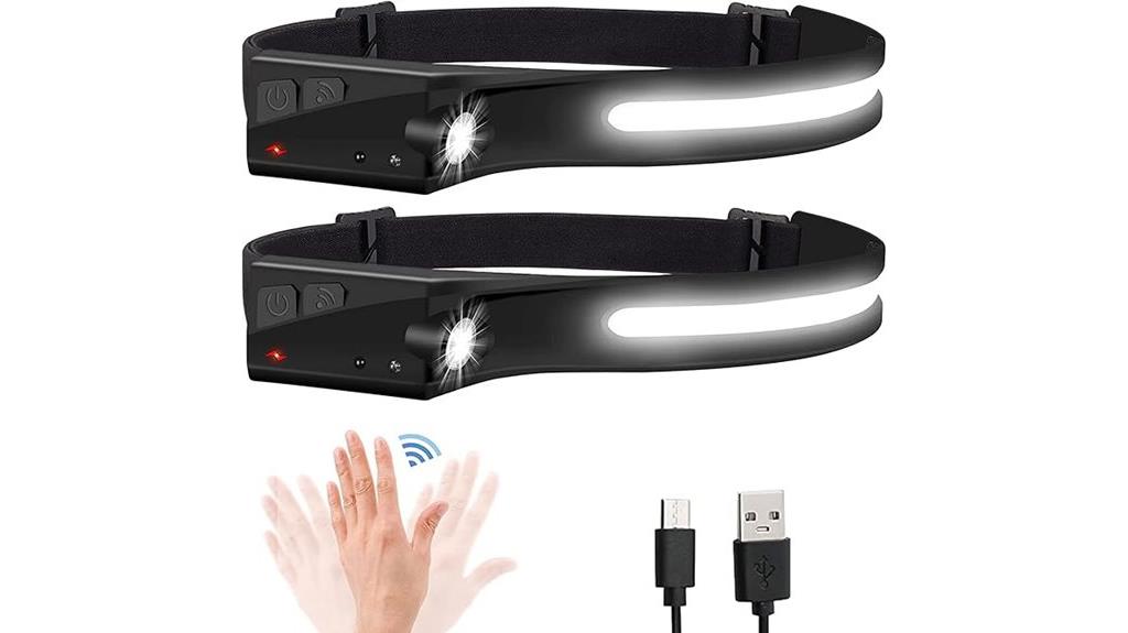 rechargeable led headlamps pack