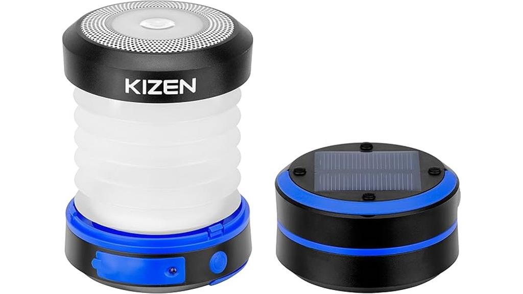 rechargeable solar camping lantern