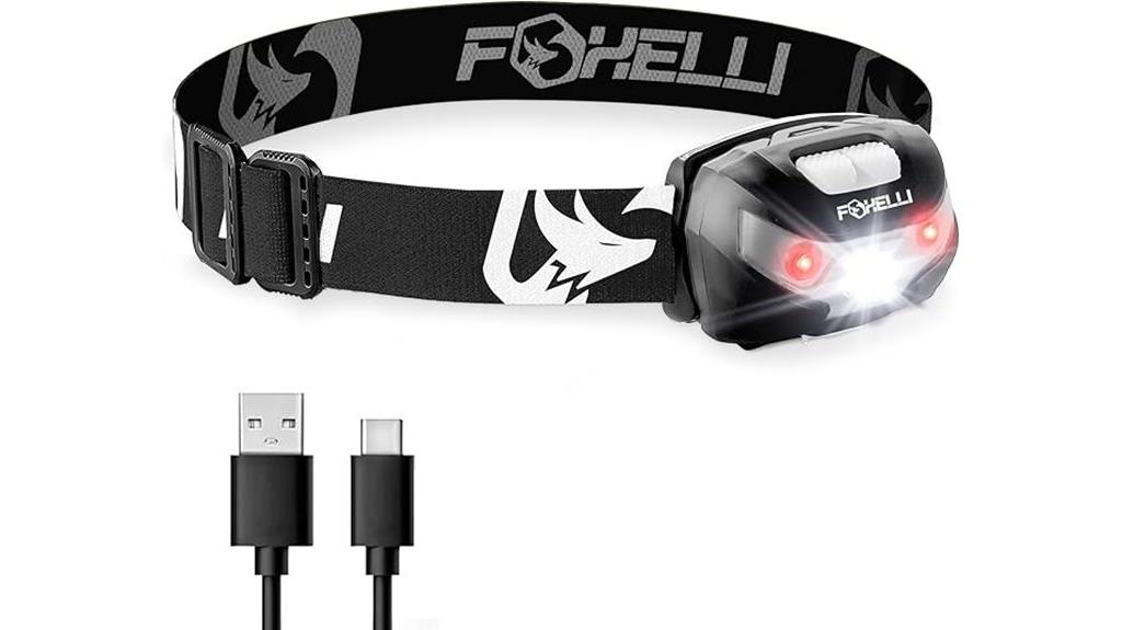 rechargeable usb c headlamp