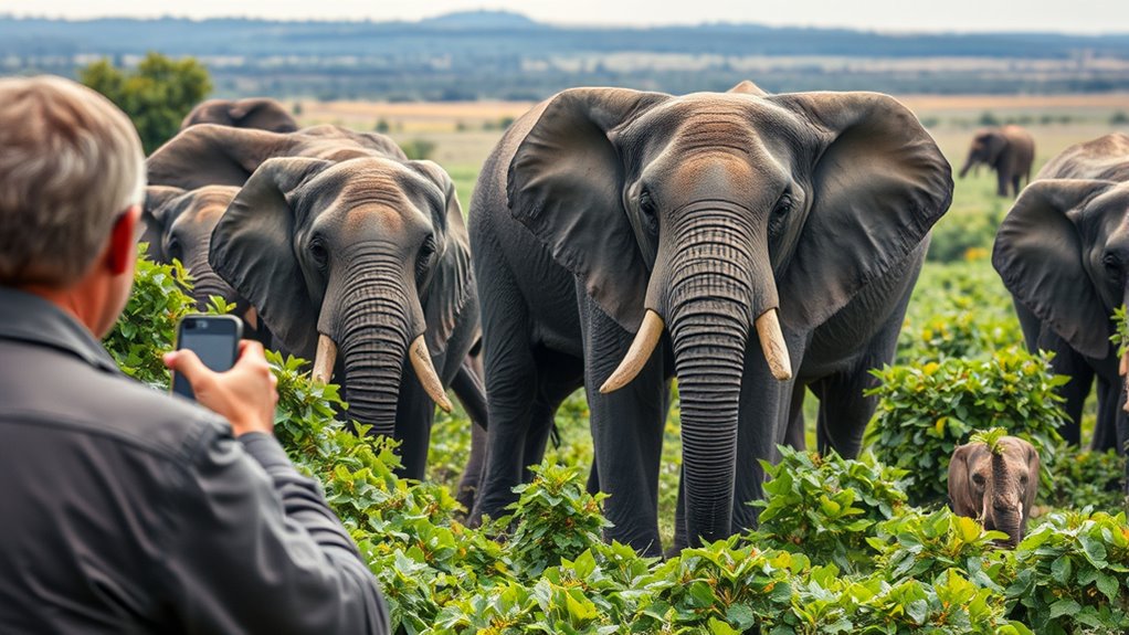 respect wildlife boundaries safely