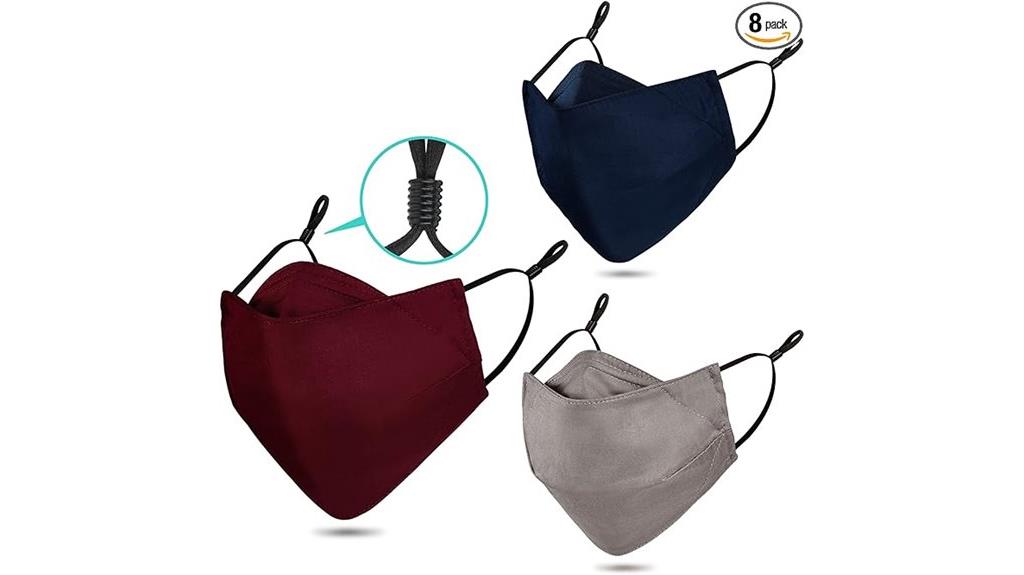 reusable 3 ply cotton masks